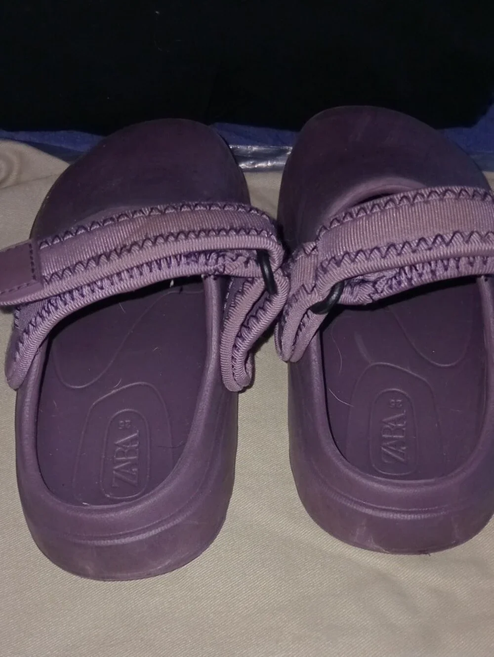ZARA Kids Purple Water Clogs with Heel Strap